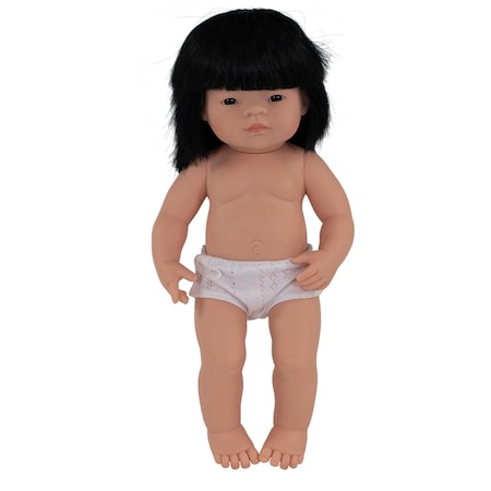 Miniland Educational Anatomically Correct Baby Doll, 15in Asian Girl 31056